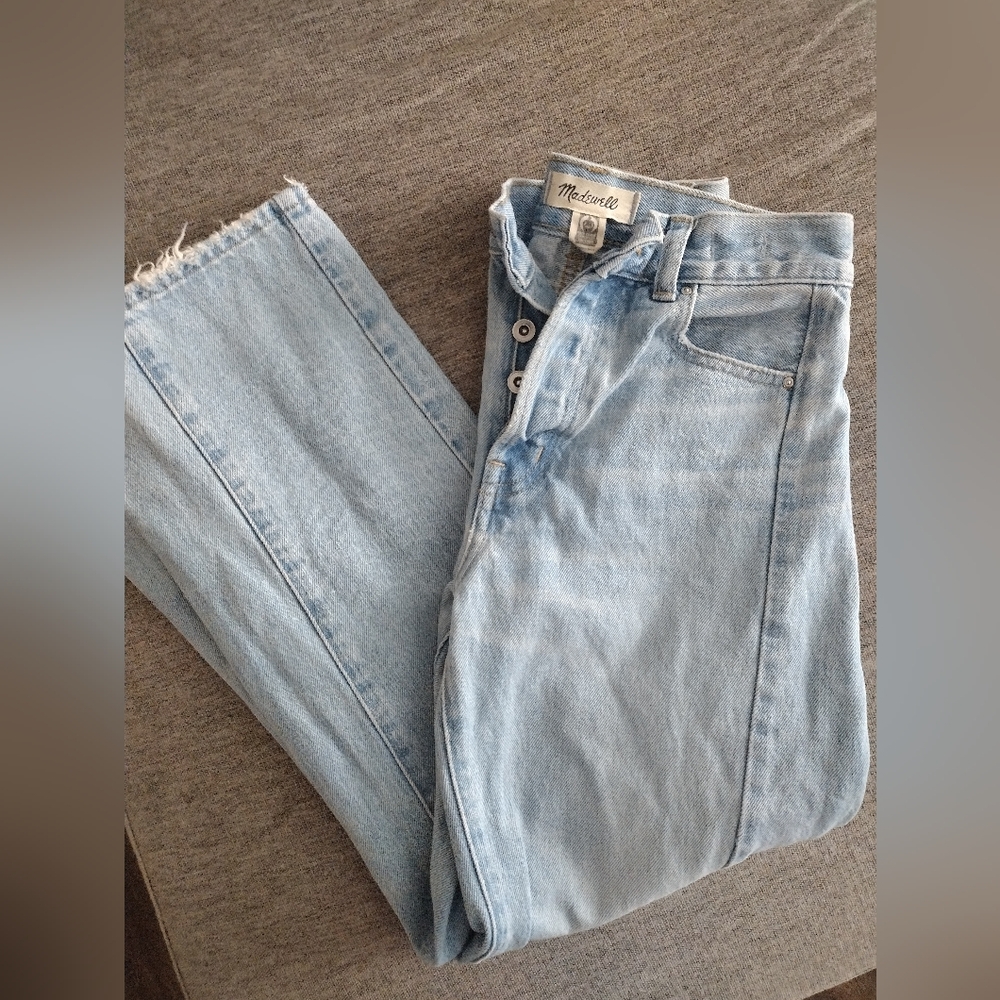 Madewell Pierced barrel Leg Jeans Size 23
